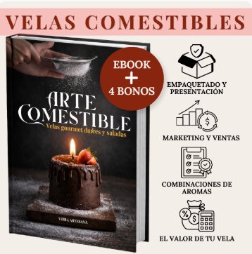Arte Comestible: Velas Gourmet Dulces y Saladas