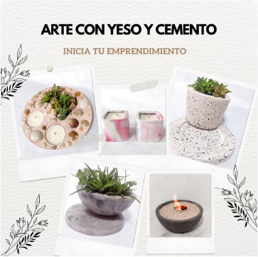Arte con Yeso y Cemento