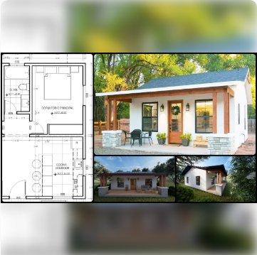 Planos Arquitectónicos para Casa de Campo de 80 metros cuadrados