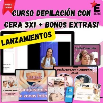 Curso Depilación con Cera 3x1 + Bonos Extras